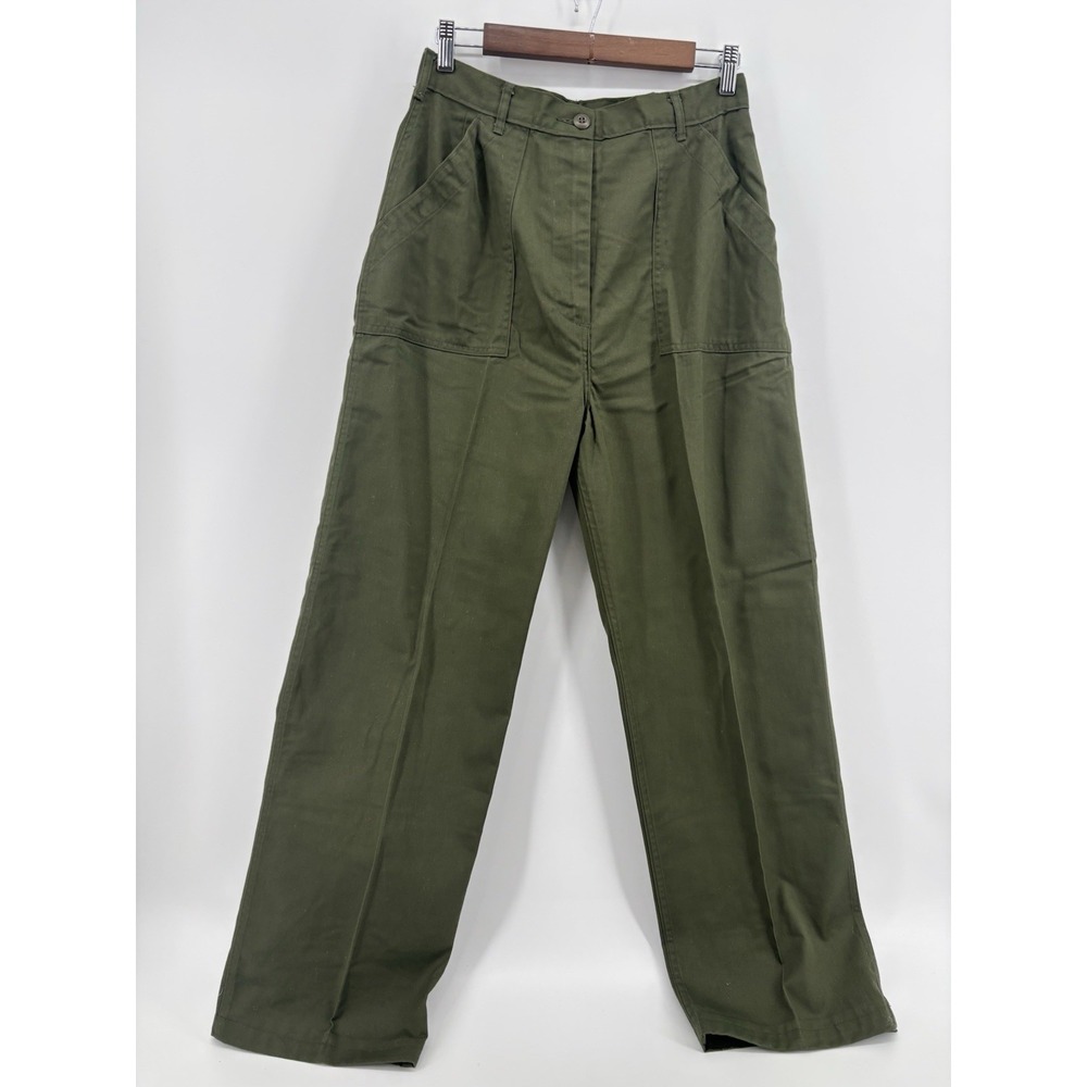 Vintage OG 507 Military Utility Slacks Trousers Vietnam Pants Olive Green 18L32
